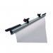 This image shows two 841mm grey Vistaplan A0 plan hangers from Vistaplan Plan Filing. The hangers are suspended from the top and hold large plan documents securely. Each pack contains two hangers.