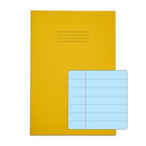 RHINO Special Ex Book A4 48 page, Yellow with Tinted Blue Paper, F12M