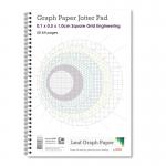 Leaf Graph A4 Graph Paper 1mm 0.1cm Squared Engineering Wirebound Book (50 pages) LG0903-008-6