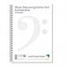 Leaf Graph A4 Manuscript Music Paper Double Stave Staff Wirebound Book (50 pages) LG0903-030-6