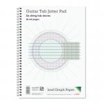 Leaf Graph A4 Guitar Tab Music 10x Six String Tab Staves Wirebound Book (50 pages) LG0903-0314-2