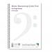 Leaf Graph A4 Manuscript Music Paper Single Stave Staff Wirebound Book (50 pages) LG0903-031-8
