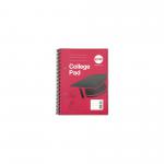 RHINO Education A5+ College Pad 140 Pages / 70 Leaf 8mm Lined with Margin RCPA5C-8