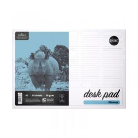 RHINO Office A3 Desk Pad 50 Sheets 5-Column Planner 90gsm FSC Paper RDPP-0