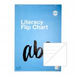 RHINO Education A1 Literacy Flip Chart Pad 30 Leaf Handwriting Guide Ruling with Plain Reverse RELFC-8