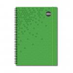 RHINO A4 Polypropylene Twinwire Notebook with Elastic Band 200 Pages / 100 Leaf 8mm Lined RNSE8-6