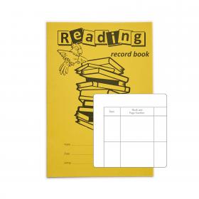 RHINO A5 Reading Record Book 40 Pages / 20 Leaf Yellow Reading Record Template SDRR5-6