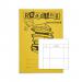 RHINO A5 Reading Record Book 40 Pages / 20 Leaf Yellow Reading Record Template SDRR5-6