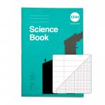 RHINO Education A4 Science Book 64 Pages / 32 Leaf 8mm Lined with Margin with 2:10:20 Graph Reverse SDSC2Y-0