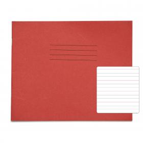 RHINO 6.5 x 8 Handwriting Book 32 Pages / 16 Leaf Red Wide-Ruled 6mm Lines Centred on 20mm Lines SDXB2-0