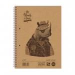 RHINO Recycled A4+ Twinwire Notebook 160 Pages / 80 Leaf 8mm Lined with Margin SRS4S8-8