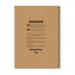 RHINO Recycled A4 Twinwire Hardback Notebook 160 Pages / 80 Leaf 8mm Lined SRTWA4-6