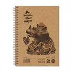 RHINO Recycled A5 Twinwire Hardback Notebook 160 Pages / 80 Leaf 8mm Lined SRTWA5-8