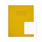 RHINO 8 x 6.5 Exercise Book 48 Pages / 24 Leaf Yellow 8mm Lined with Margin VAA114-2
