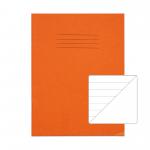 RHINO 9 x 7 Exercise Book 48 pages / 24 Leaf Orange 12mm Lined with Margin VAG014-2