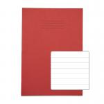 RHINO A4 Exercise Book 32 Pages / 16 Leaf Red 12mm Lined VDU014-80-4