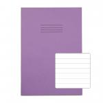 RHINO 13 x 9 A4+ Oversized Exercise Book 40 Pages / 20 Leaf Purple 12mm Lined VDU024-230-6