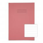 RHINO 13 x 9 A4+ Oversized Exercise Book 40 Pages / 20 Leaf Pink 12mm Lined VDU024-250-0