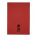 RHINO 13 x 9 A4+ Oversized Exercise Book 40 Pages / 20 Leaf Red 7mm Squared VDU024-310-4