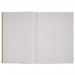 RHINO 13 x 9 A4+ Oversized Exercise Book 40 Pages / 20 Leaf Light Green 7mm Squared VDU024-320-6