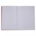 RHINO 13 x 9 A4+ Oversized Exercise Book 48 pages / 24 Leaf Red Plain VDU048-010-0