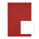 RHINO 13 x 9 A4+ Oversized Exercise Book 48 pages / 24 Leaf Red Plain VDU048-010-0