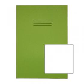 RHINO 13 x 9 A4+ Oversized Exercise Book 48 pages / 24 Leaf Light Green Plain VDU048-138-2