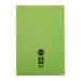 RHINO 13 x 9 A4+ Oversized Exercise Book 48 pages / 24 Leaf Light Green Plain VDU048-138-2