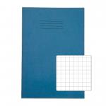 RHINO 13 x 9 A4+ Oversized Exercise Book 48 pages / 24 Leaf Light Blue 10mm Squared VDU048-316-8