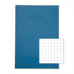 RHINO 13 x 9 A4+ Oversized Exercise Book 80 Pages / 40 Leaf Light Blue 10mm Squared VDU080-317-2