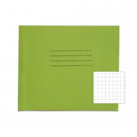 RHINO 138 x 165 Exercise Book 24 Pages / 12 Leaf Light Green 10mm Squared VEX032-172-2