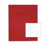 RHINO 8 x 6.5 Exercise Book 32 Pages / 16 Leaf Red 12mm Lined VEX142-178-8