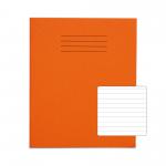 RHINO 8 x 6.5 Exercise Book 48 Pages / 24 Leaf Orange 8mm Lined VEX342-118-0