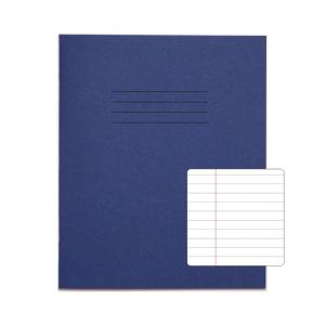 RHINO 8 x 6.5 Exercise Book 48 Pages 24 Leaf Dark Blue 8mm Lined with