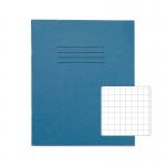 RHINO 8 x 6.5 Exercise Book 48 pages / 24 Leaf Light Blue 10mm Squared VEX342-383-8