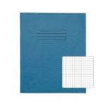 RHINO 8 x 6.5 Exercise Book 48 pages / 24 Leaf Light Blue 5mm Squared VEX342-396-6