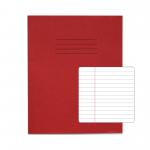 RHINO 8 x 6.5 Exercise Book 48 pages / 24 Leaf Red 6mm Lined with Margin VEX342-422-6