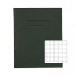 RHINO 8 x 6.5 Exercise Book 48 pages / 24 Leaf Dark Green 5mm Squared VEX342-602-6