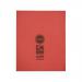 RHINO 8 x 6.5 Exercise Book 48 pages / 24 Leaf Red 8mm Lined VEX342-626-8