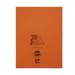 RHINO 9 x 7 Exercise Book 48 Pages / 24 Leaf Orange 5mm Squared VEX352-102-8