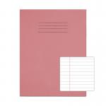 RHINO 9 x 7 Exercise Book 48 pages / 24 Leaf Pink 8mm Lined with Margin VEX352-144-0