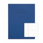 RHINO 9 x 7 Exercise Book 48 Pages / 24 Leaf Dark Blue 8mm Lined with Margin VEX352-76-2