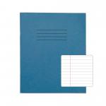 RHINO 8 x 6.5 Exercise Book 80 Pages / 40 Leaf Light Blue 8mm Lined with Margin VEX544-109-8