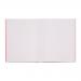 RHINO 8 x 6.5 Exercise Book 80 Pages / 40 Leaf Pink Plain VEX544-15-4