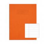 RHINO 9 x 7 Exercise Book 80 Pages / 40 Leaf Orange 8mm Lined with Margin VEX554-122-0