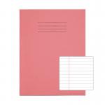 RHINO 9 x 7 Exercise Book 80 Pages / 40 Leaf Pink 8mm Lined with Margin VEX554-164-2