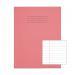RHINO 9 x 7 Exercise Book 80 Pages / 40 Leaf Pink 8mm Lined with Margin VEX554-164-2