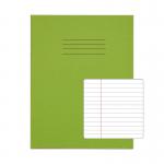 RHINO 9 x 7 Exercise Book 80 Pages / 40 Leaf Light Green 6mm Lined with Margin VEX554-177-0