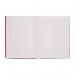 RHINO 9 x 7 Exercise Book 80 Pages / 40 Leaf Red 6mm Lined with Margin VEX554-193-6