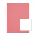 RHINO 9 x 7 Exercise Book 80 Pages / 40 Leaf Pink Plain VEX554-25-8